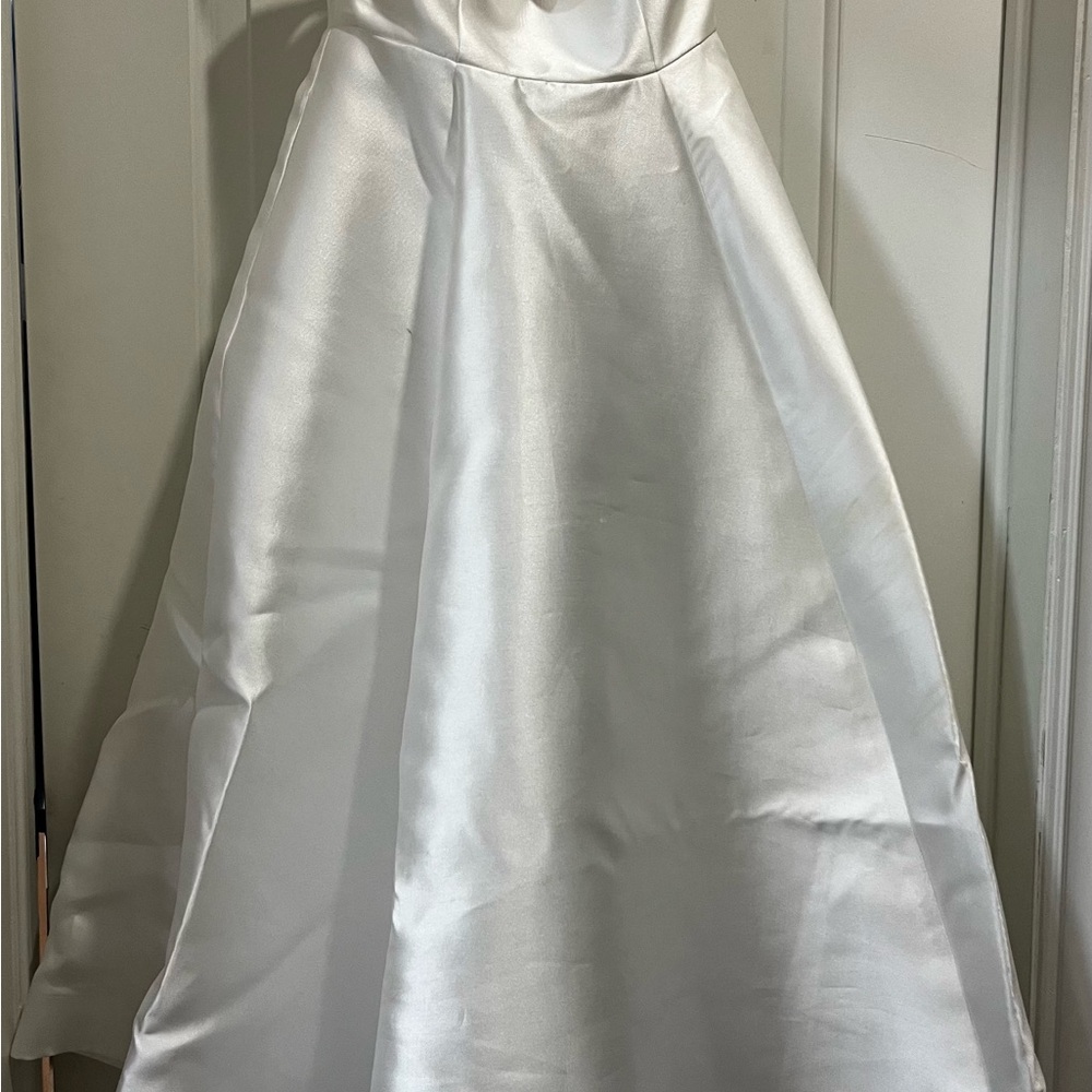Adore White Satin Dress